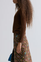 Wholegarment Fine Turtleneck Rust