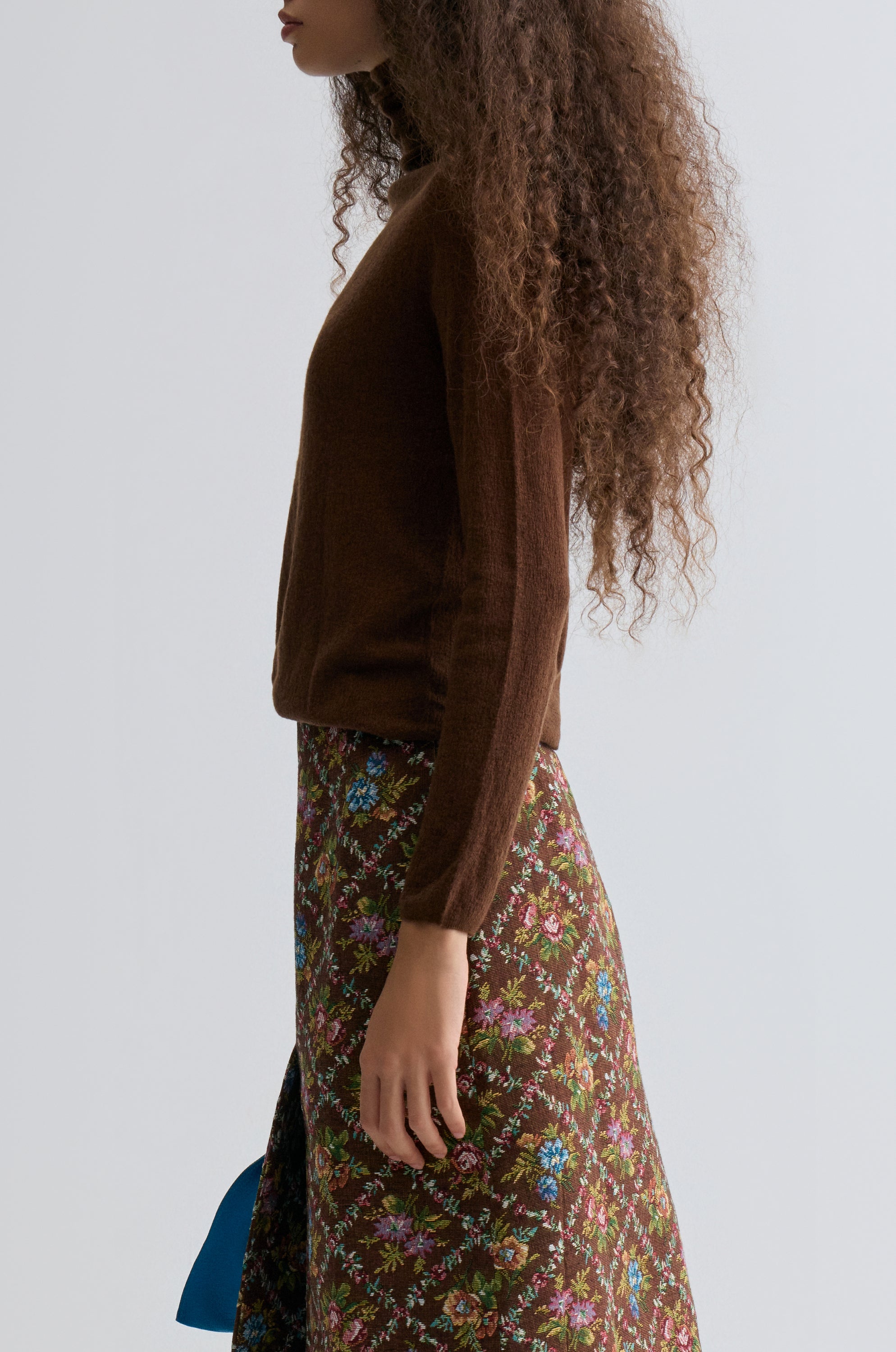 Wholegarment Fine Turtleneck Rust