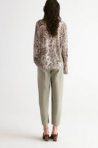 Boho Paisley Linen T-shirt