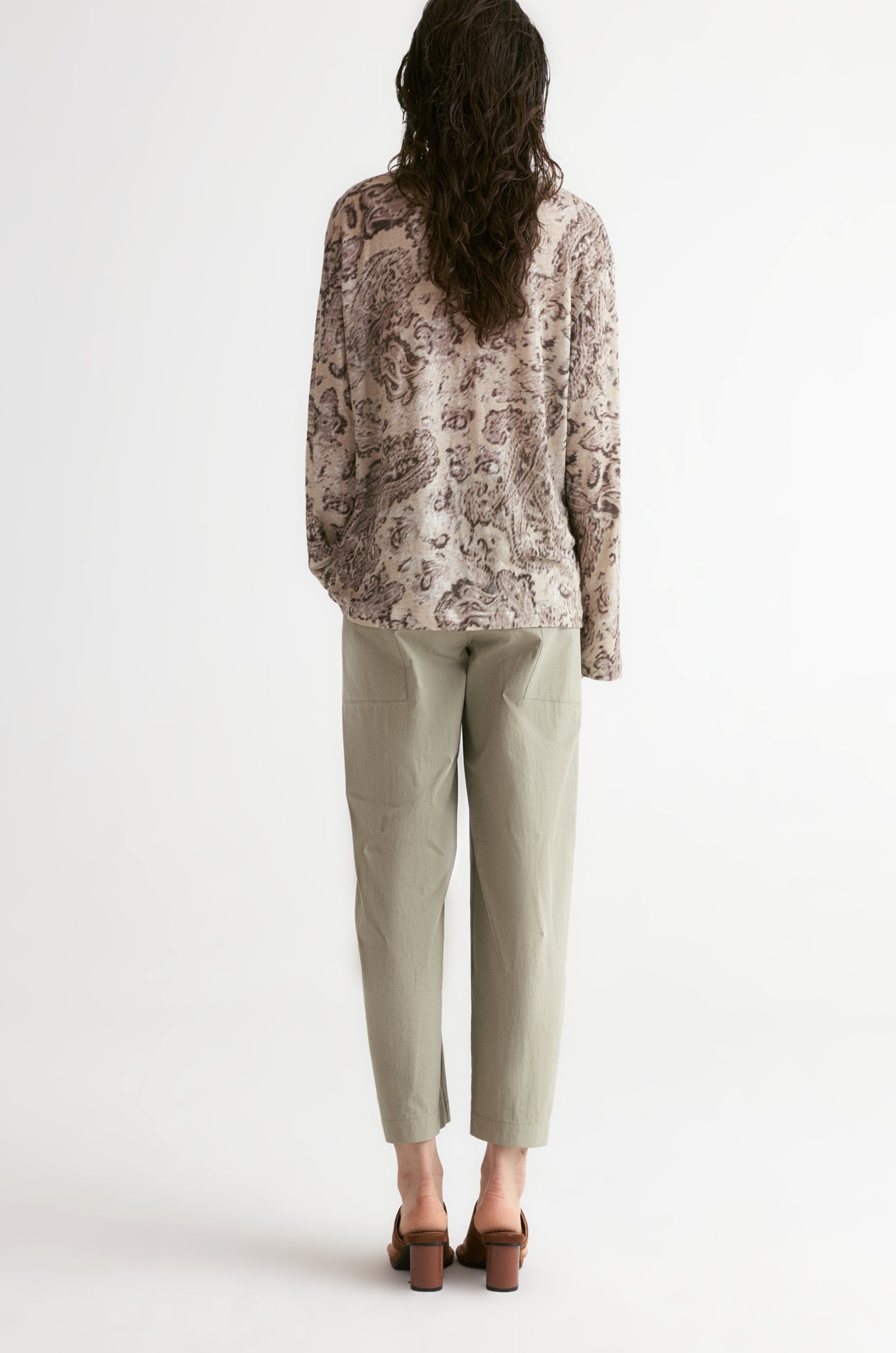 Boho Paisley Linen T-shirt