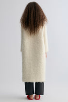 Clara Collarless Coat Cream