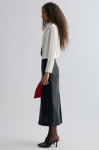 Cowl Jersey Top White