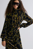 Velvet Printed Dress