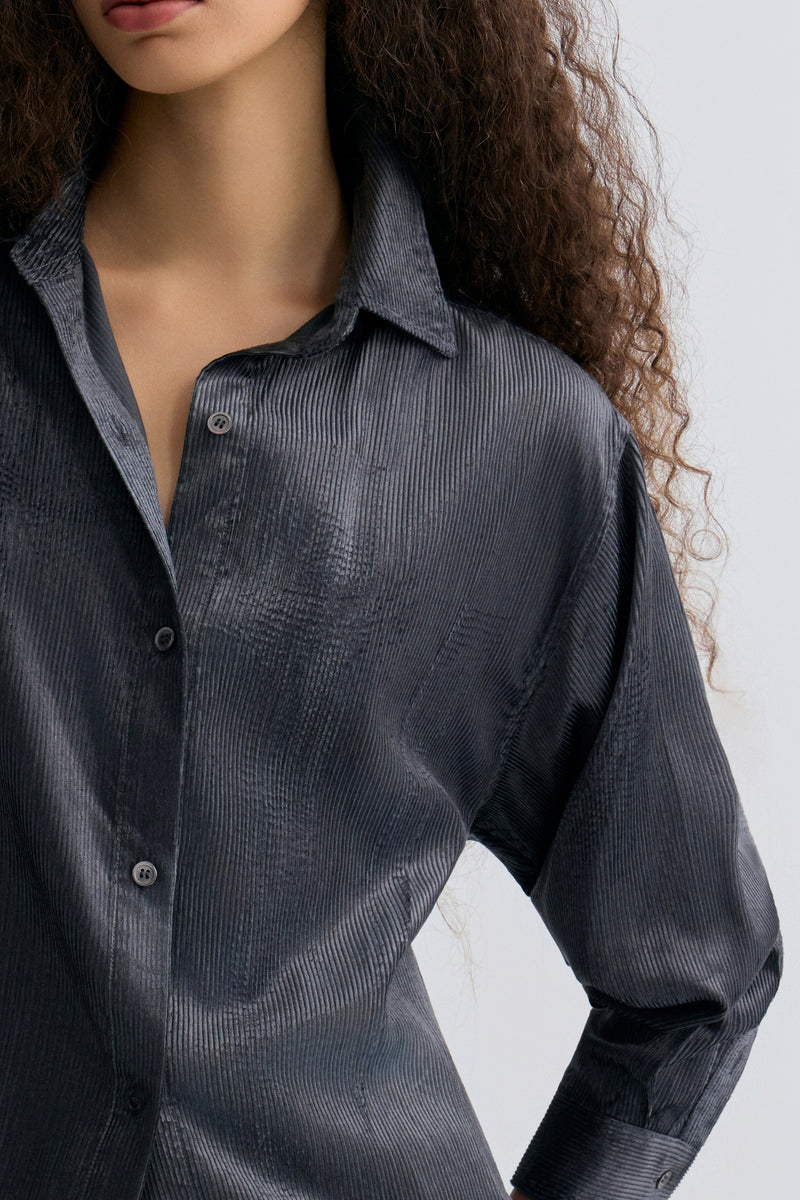 Weekend Corduroy Blouse Dapple Grey