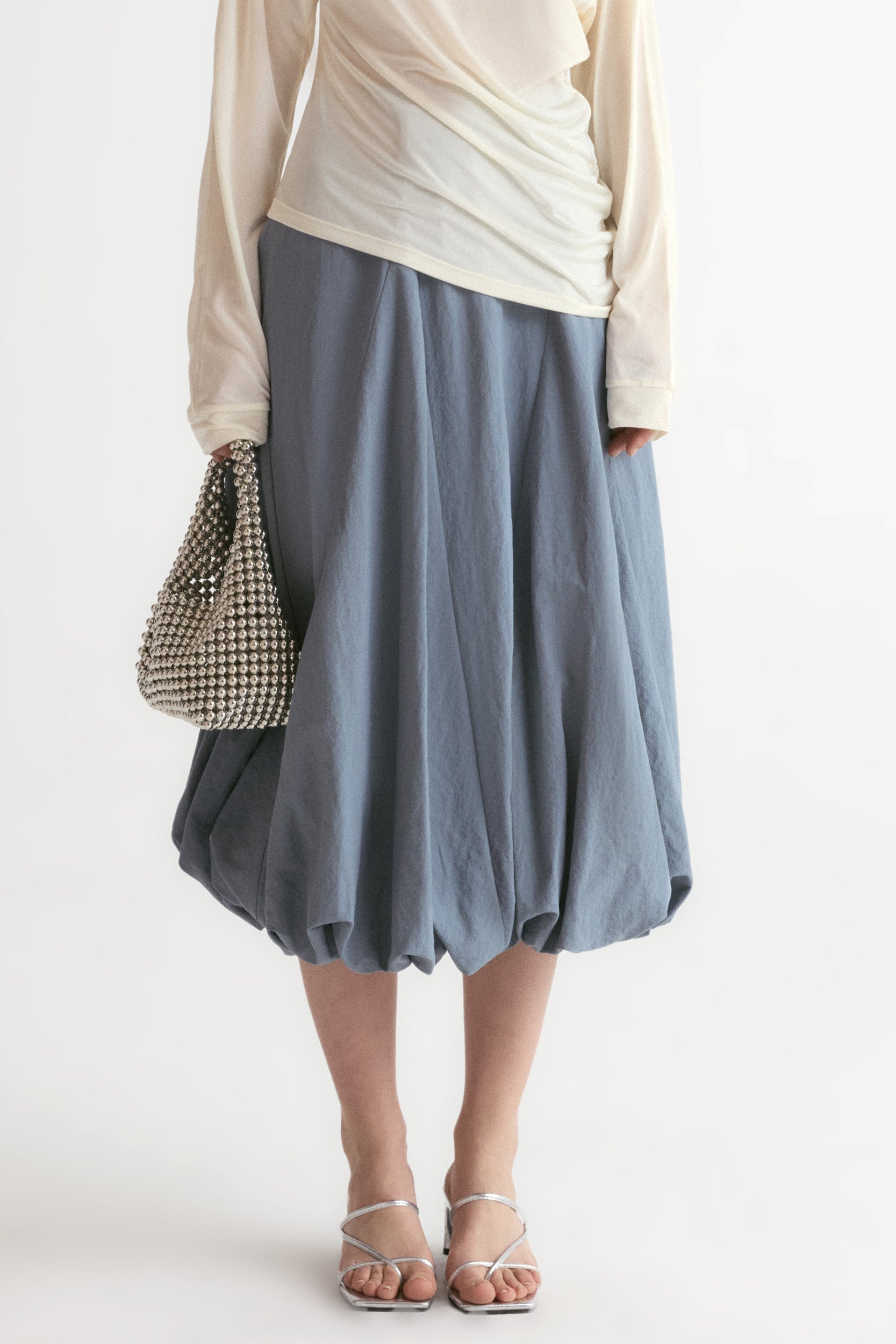 Amalfi Ballon Skirt-Ultimate Gray