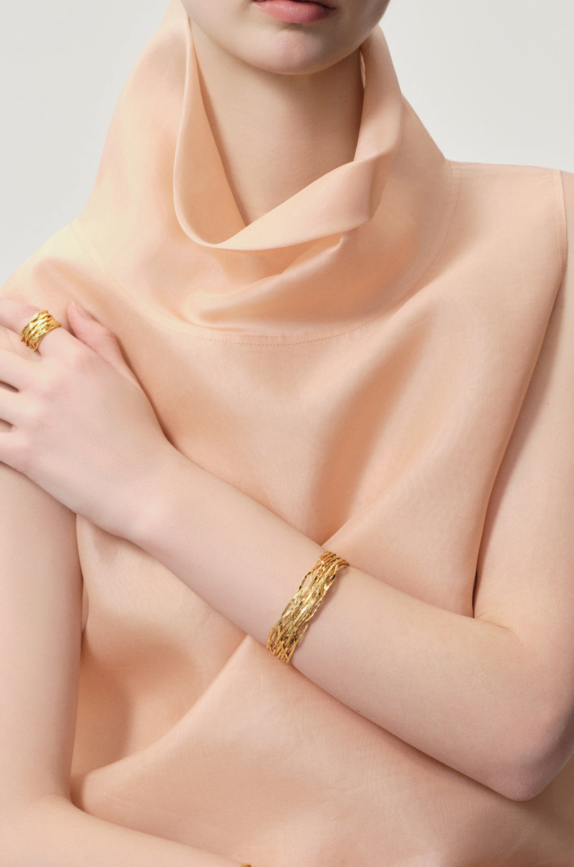 Woven cuff bracelet