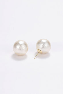 Large pearl stud earrings