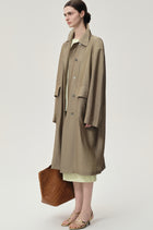 Zephy Trench Hay Green