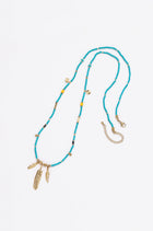 Azul 14-karat gold turquoise necklace