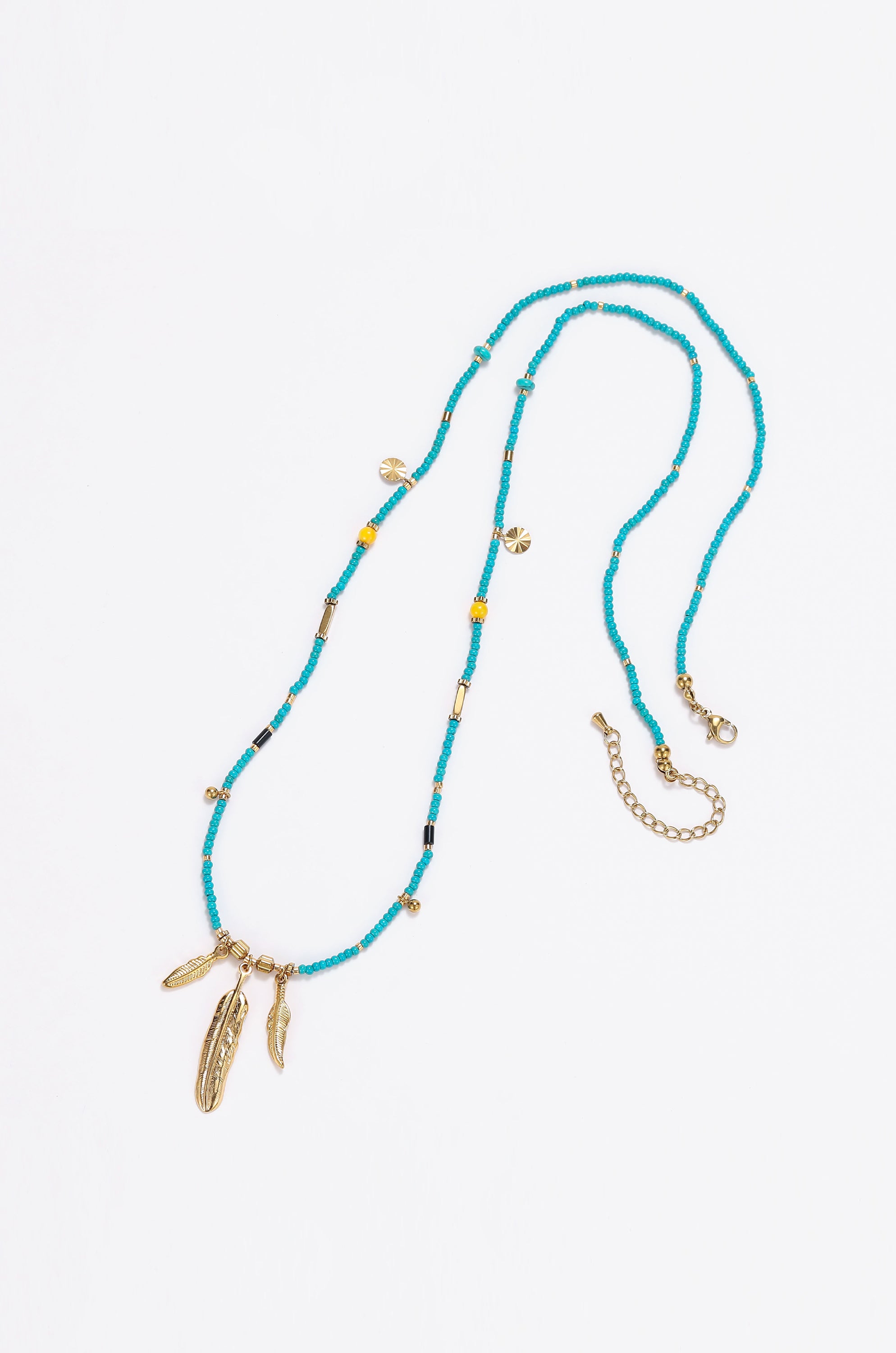 Azul 14-karat gold turquoise necklace