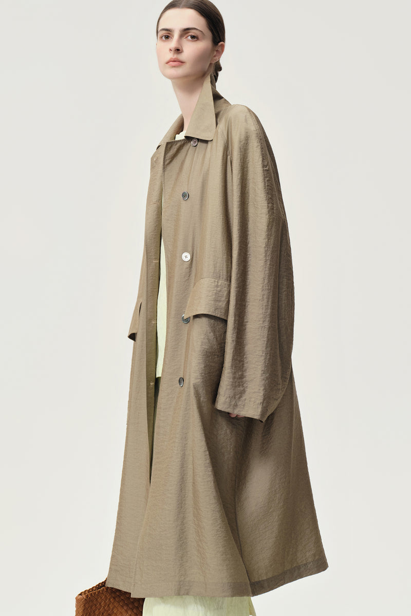 Zephy Trench Hay Green