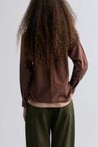 Relaxed Double-layer Shirt Rum