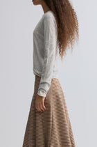 Cloudlike Knit Soft Crewneck Grey Melange