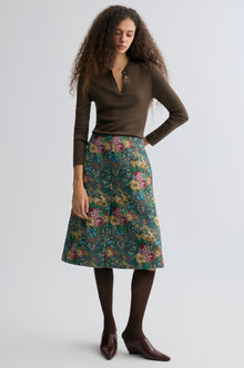 Rosetta Jacquard Skirt Grey