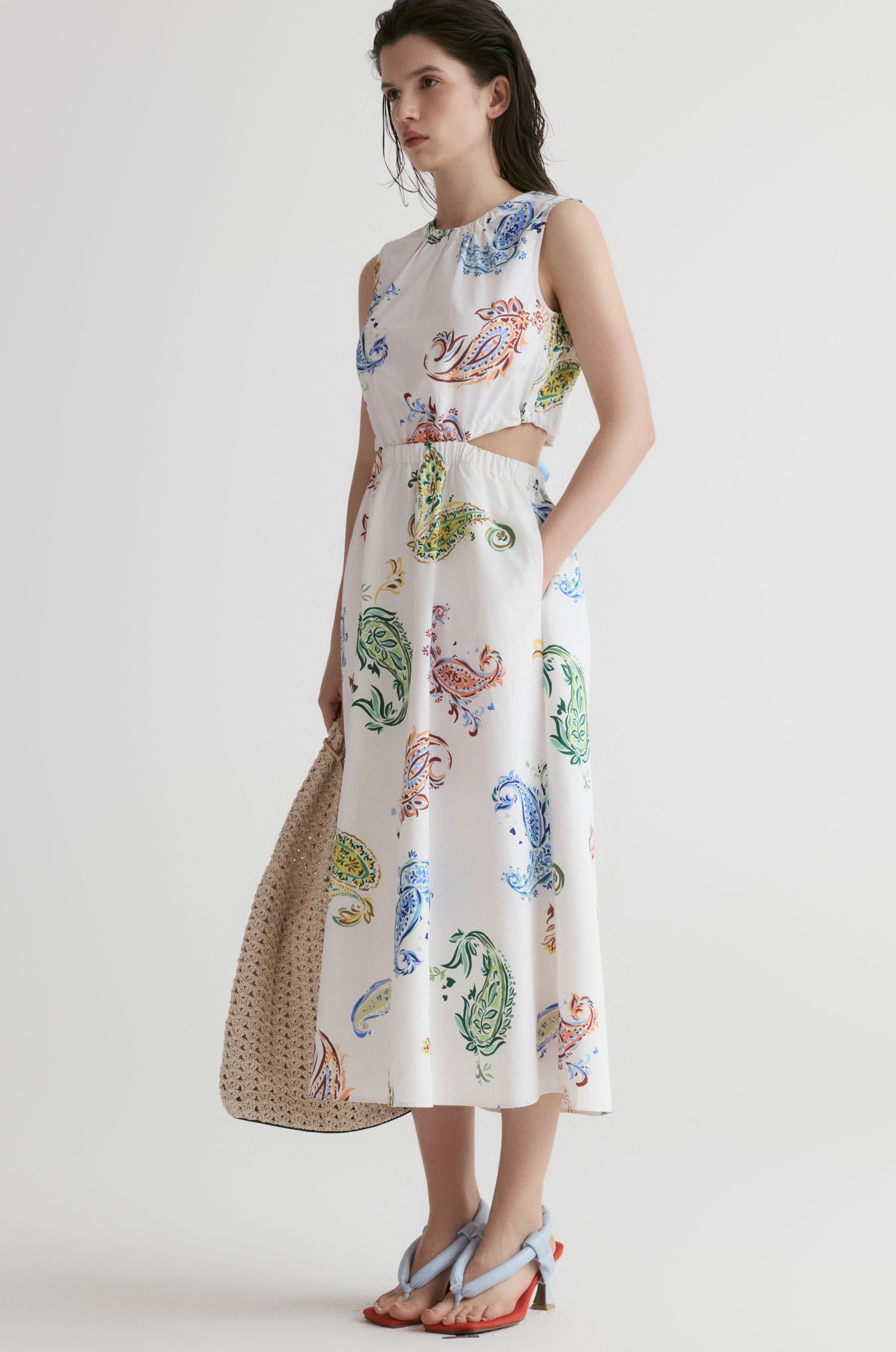 Santorini Paisley Maxi Dress