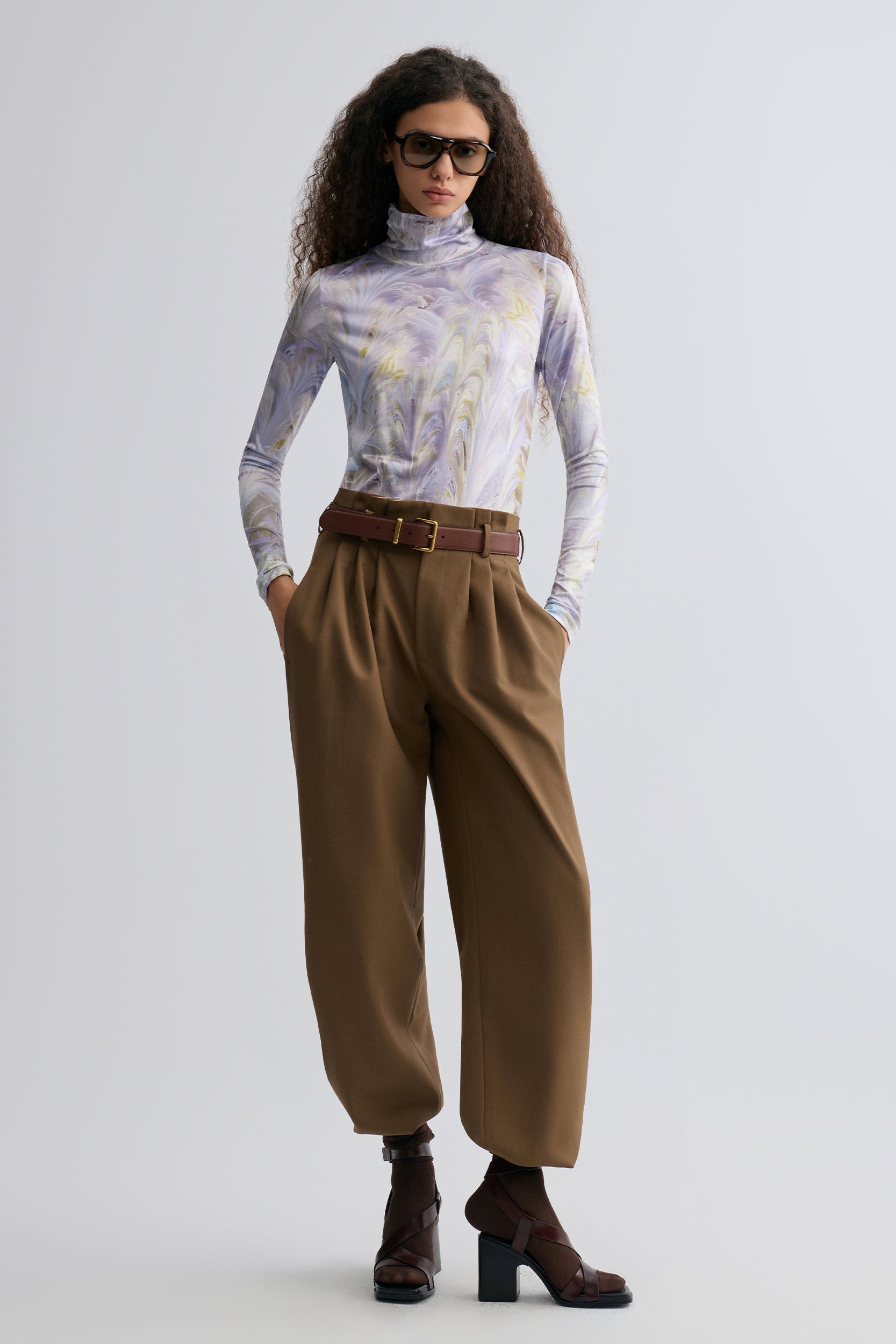 Wisper Long Sleeve Turtleneck Top