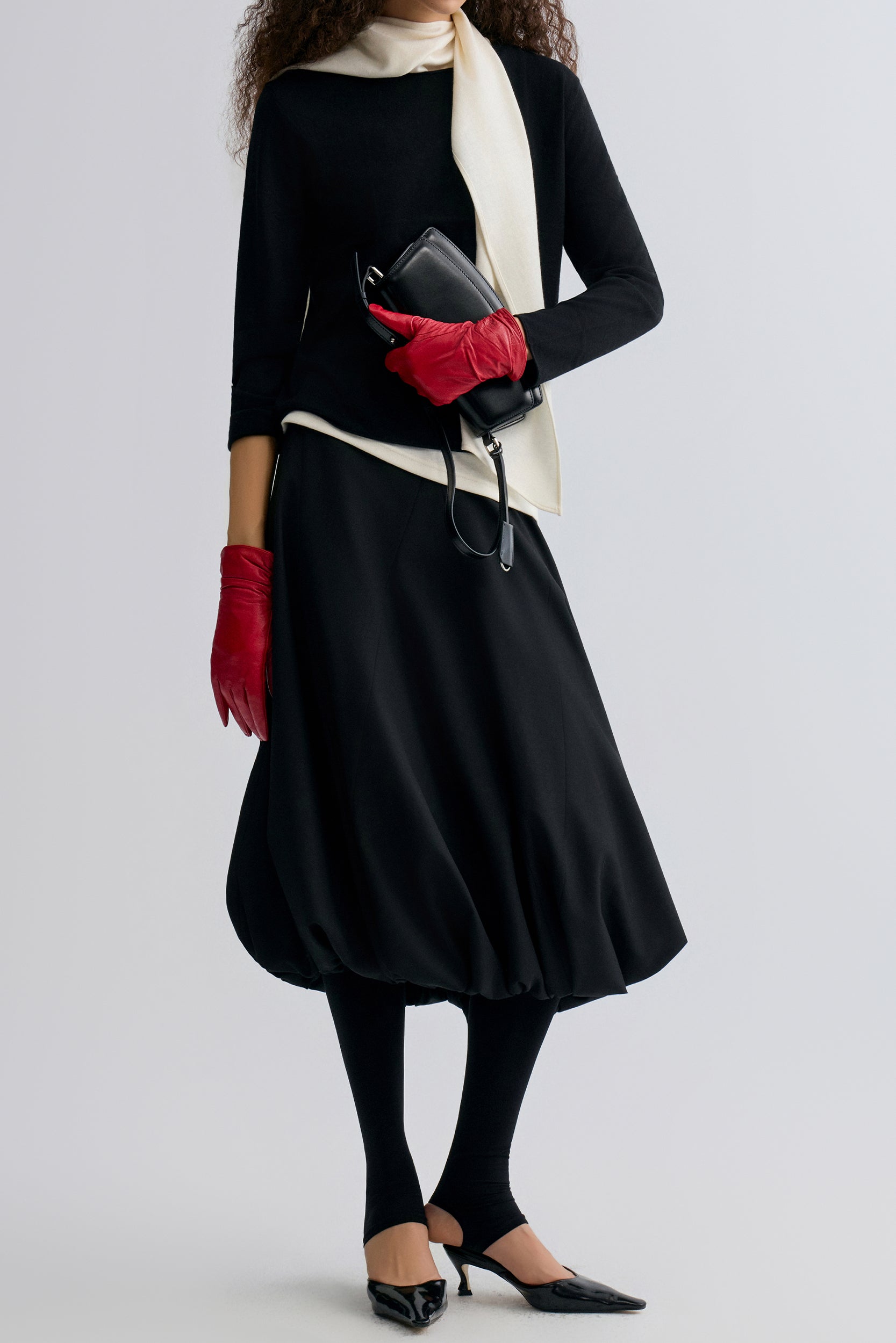 Cloudlike Knit Soft Crewneck Black