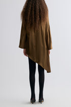 Asymmetric Slouch-neck Blouse