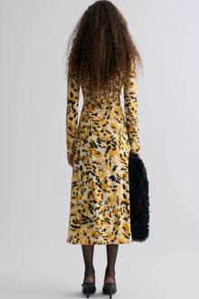 Savanna Turtleneck jersey maxi dress