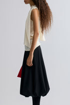 Scarf Wool Top Cream