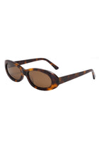 Audrey Oval-frame Sunglasses-Havana brown