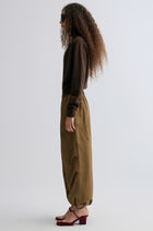 Washed Baggy Cargo Trousers Chocolate