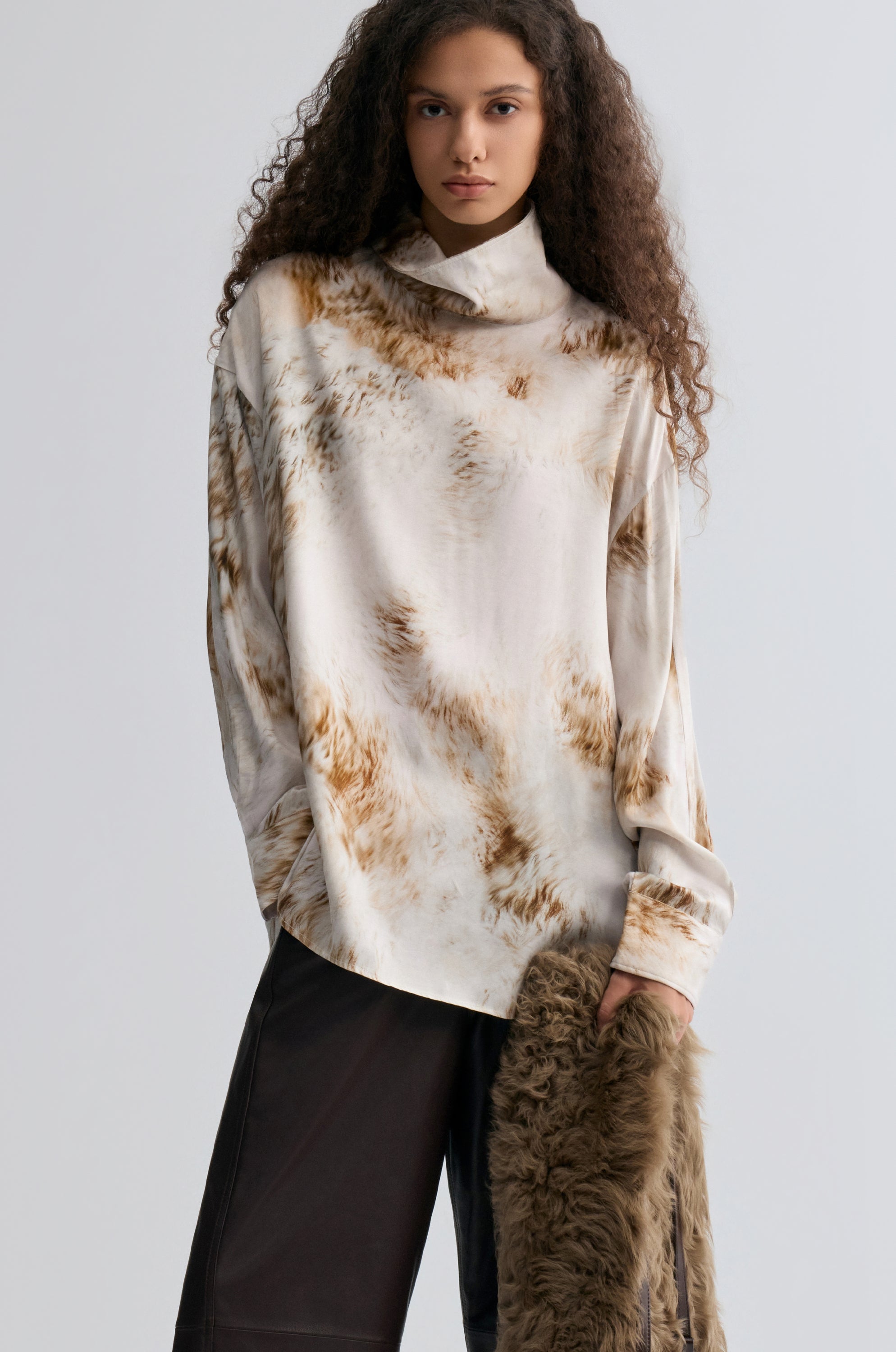 Fur Print Blouse