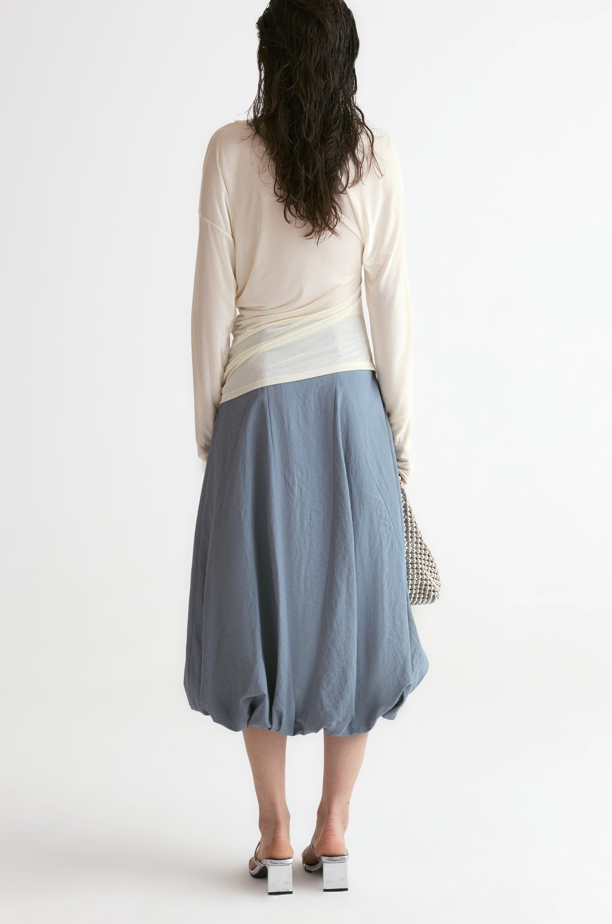 Amalfi Ballon Skirt-Ultimate Gray