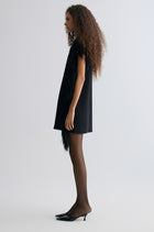 Side-Trim Wool Dress