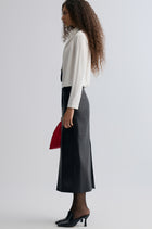 Kate Leather Column Skirt