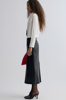 Kate Leather Column Skirt