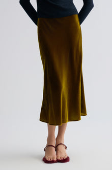 Velvet Mermaid Skirt Antique Gold-tone