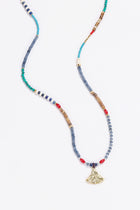 Solara gold-plated multi-stone necklace