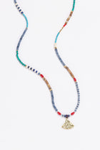 Solara gold-plated multi-stone necklace