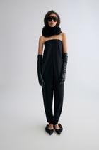 Verve Toscana Shearling Scarf Black