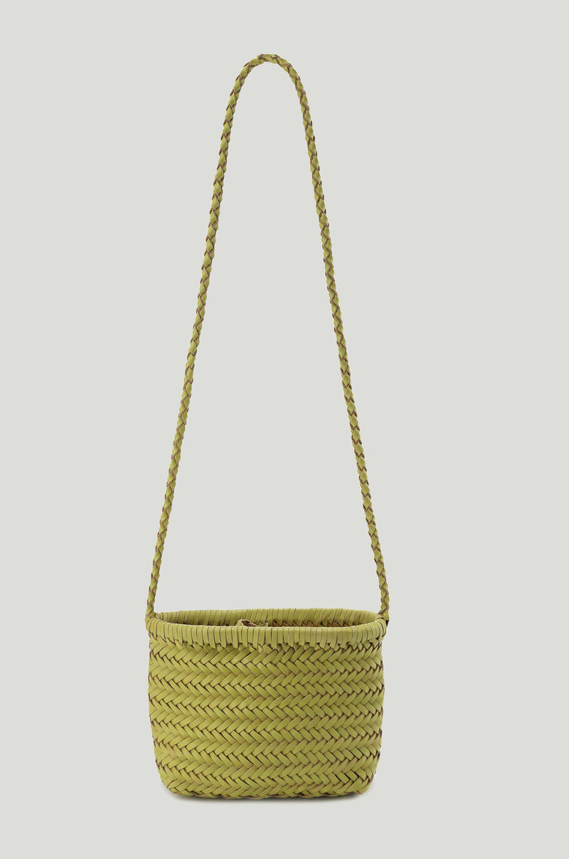 Brise Woven Small Cabas Lemon