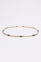 Aurea gold-plated malachite necklace