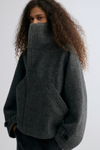 Retro Herringbone Wool Jacket