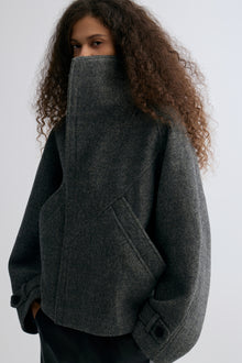 Retro Herringbone Wool Jacket