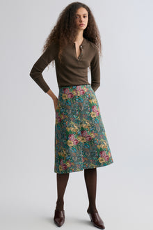 Rosetta Jacquard Skirt Grey