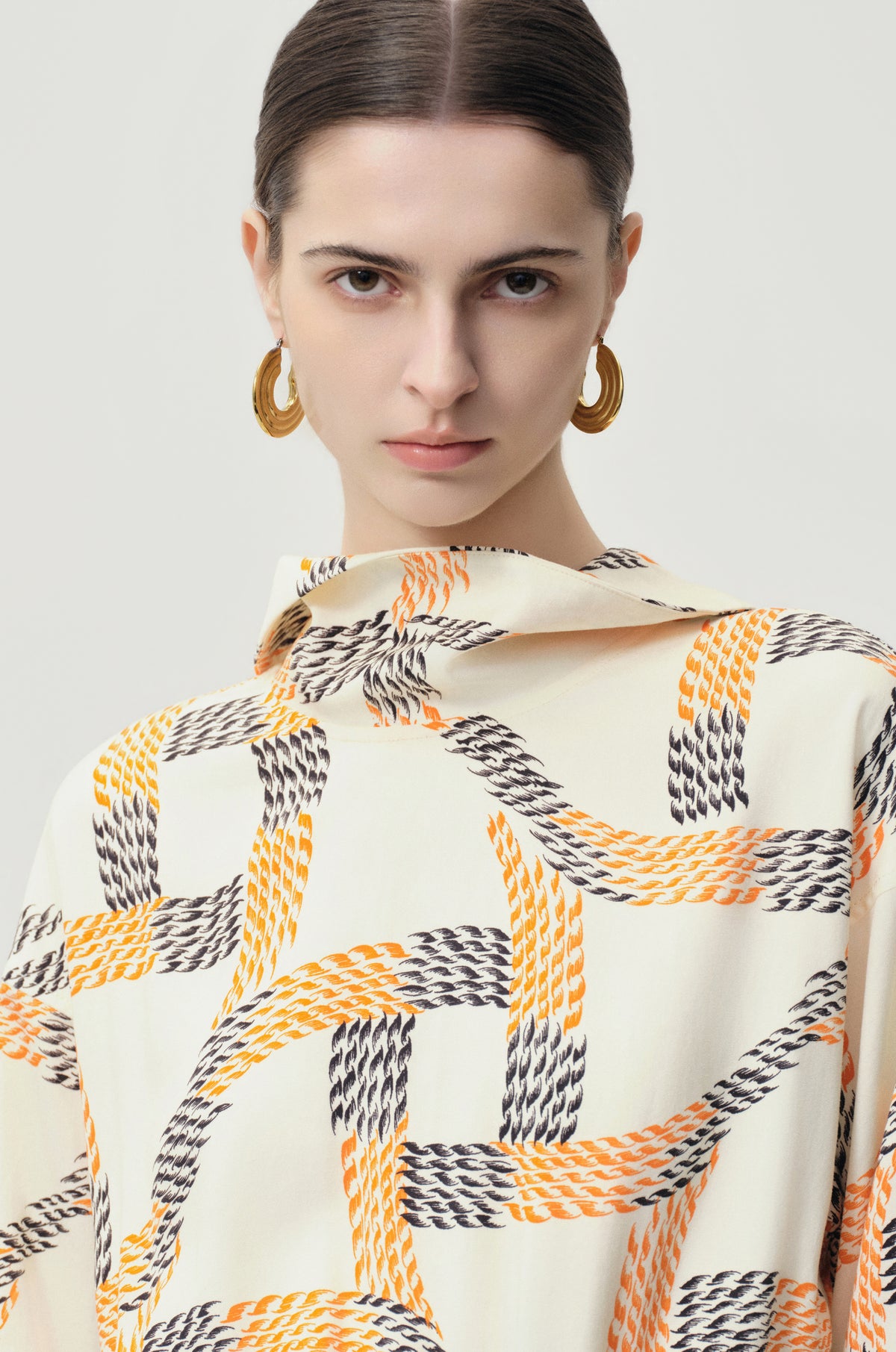 Zoe gold-plated hoop earrings