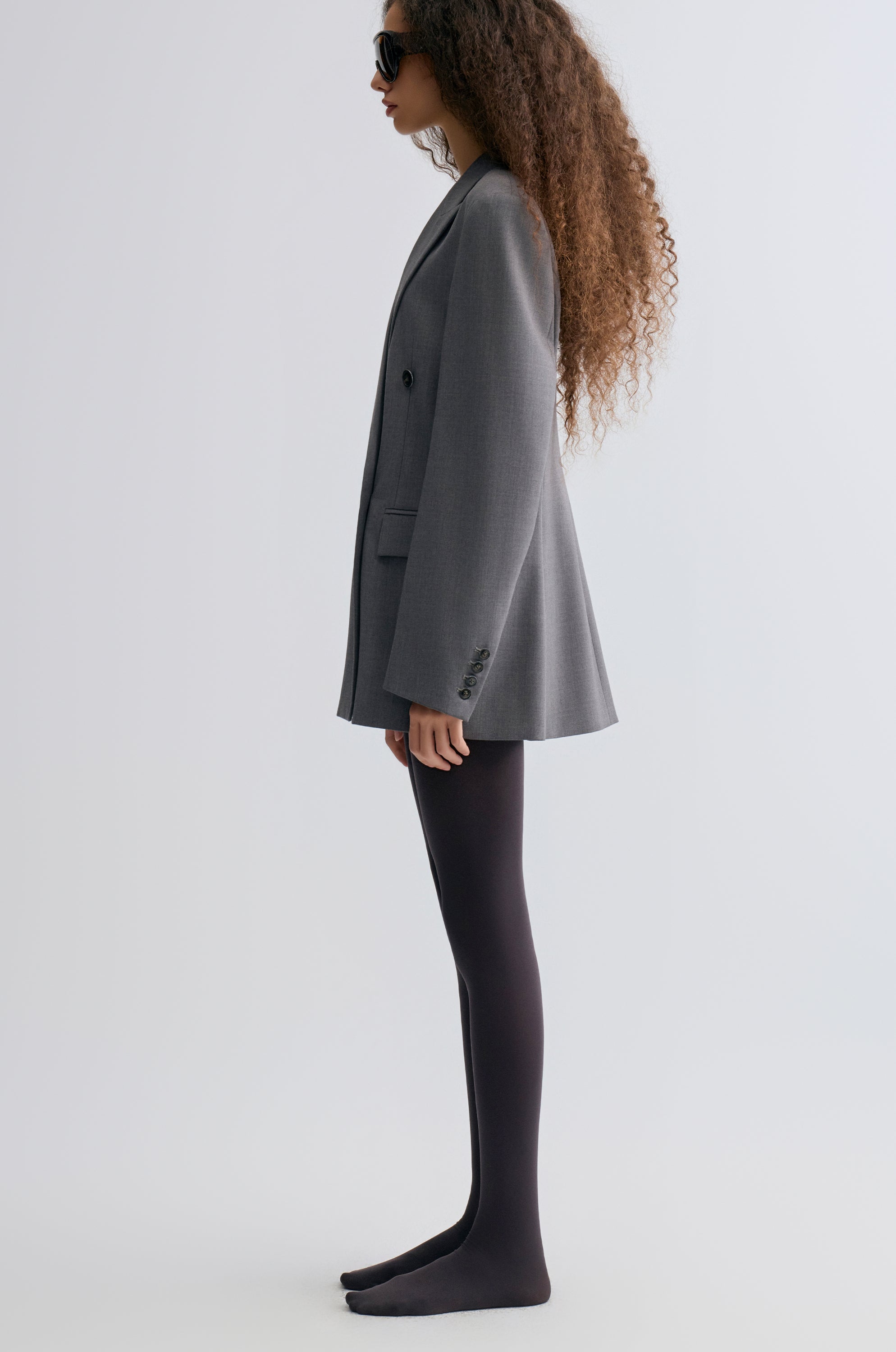 Marlene Double-Breasted Blaze Grey Melange