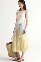 Dry Loop Terry Twisted Tank Top-Ivory