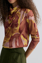 Verve Cowl Jersey Top Blush