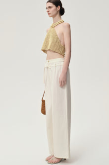 Ibiza Double Waist Trousers Ivory