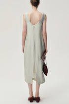Sleeveless Open-back Maxi Dress Dust Mint