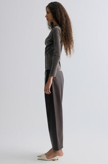 Leather Balloon Pants Chocolate