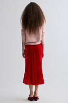 Velvet Mermaid Skirt Crimson