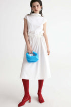 Amalfi Elasticated Dress-White
