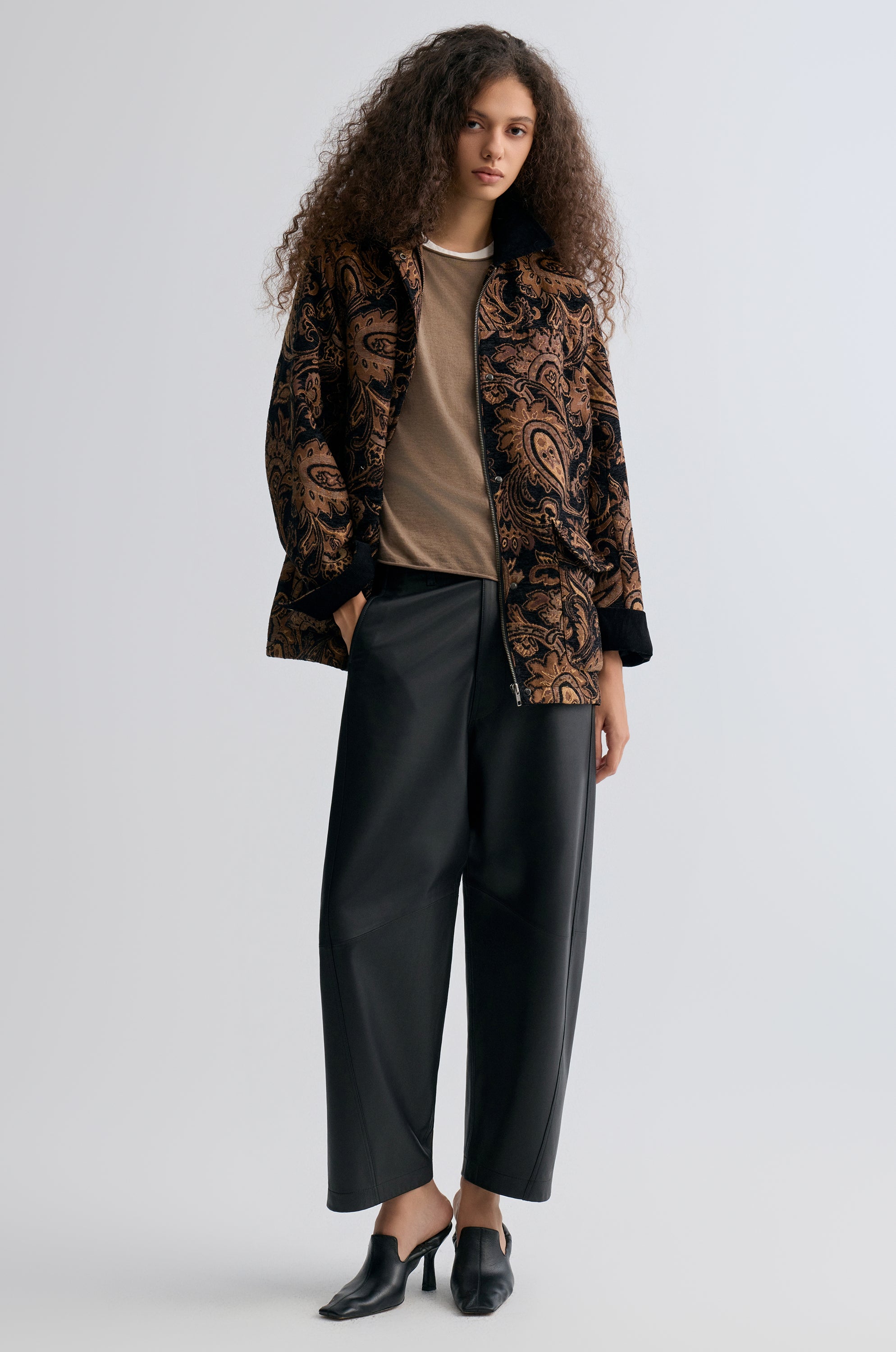 Cloudlike Knit Soft Crewneck Taupe Melange